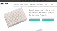 Desktop Screenshot of porvair-sciences.com