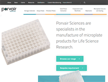 Tablet Screenshot of porvair-sciences.com